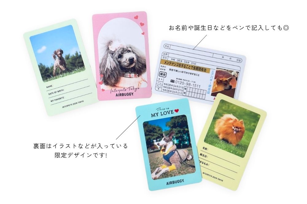 インターペット2026限定のAIRBUGGYスペシャルデザイン（5種類）