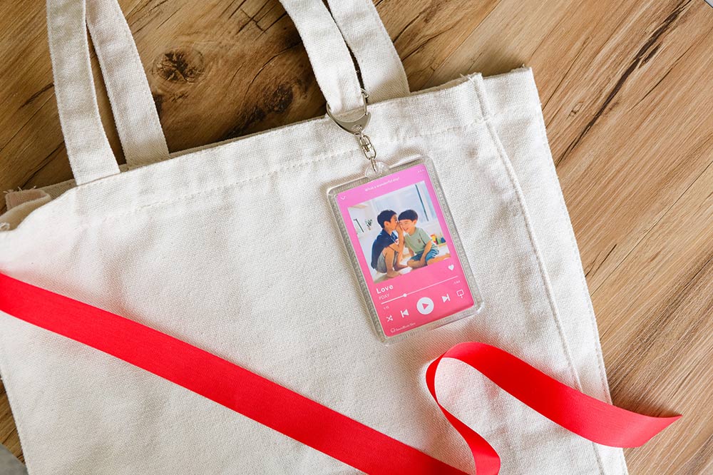 トートバック×両面トレカキーホルダー